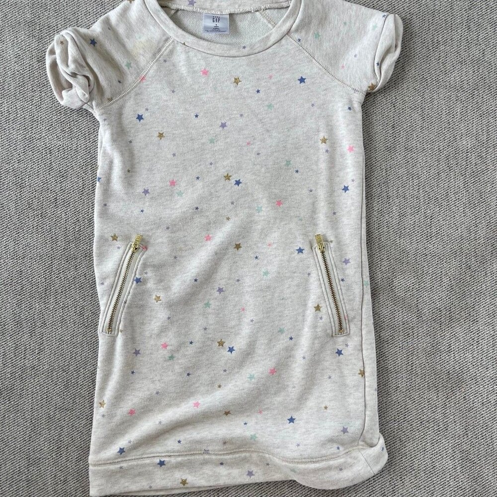 Baby gap 5T star sweatshirt dress